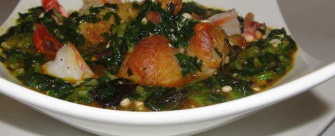 Otong - okro - okra - ugu - vegetable -Soup - nigerian