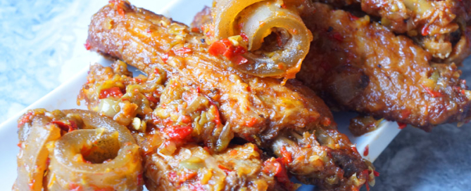 spicy - peppered - ponmo - turkey -Nigerian - food