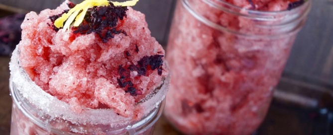 Zobo (Hibiscus) - Granita - summer - shaved - ice - popsicle - Nigerian - slushy - zobo - hibiscus - jamaica copy