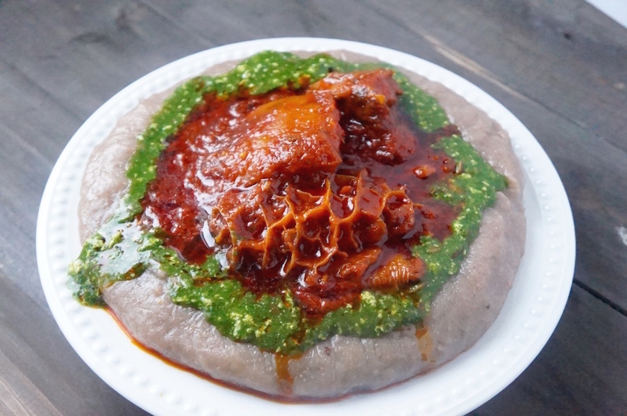 a plate of amala