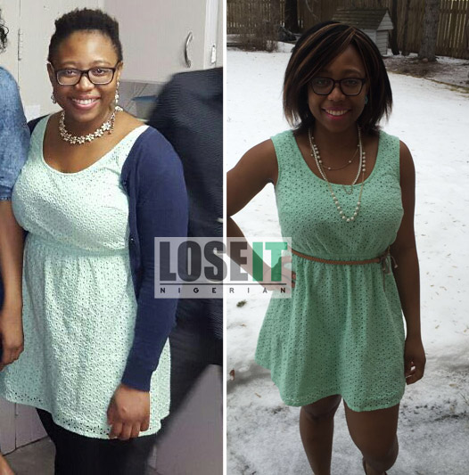 Nigerian weightloss before and after healthy loose